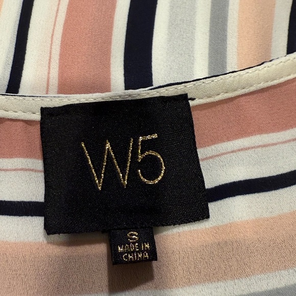 W5 Pink and Black Boxy‎ Blouse Relaxed Fit - Picture 3 of 3